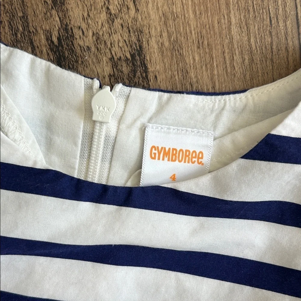 Gymboree Navy and White Striped Dress